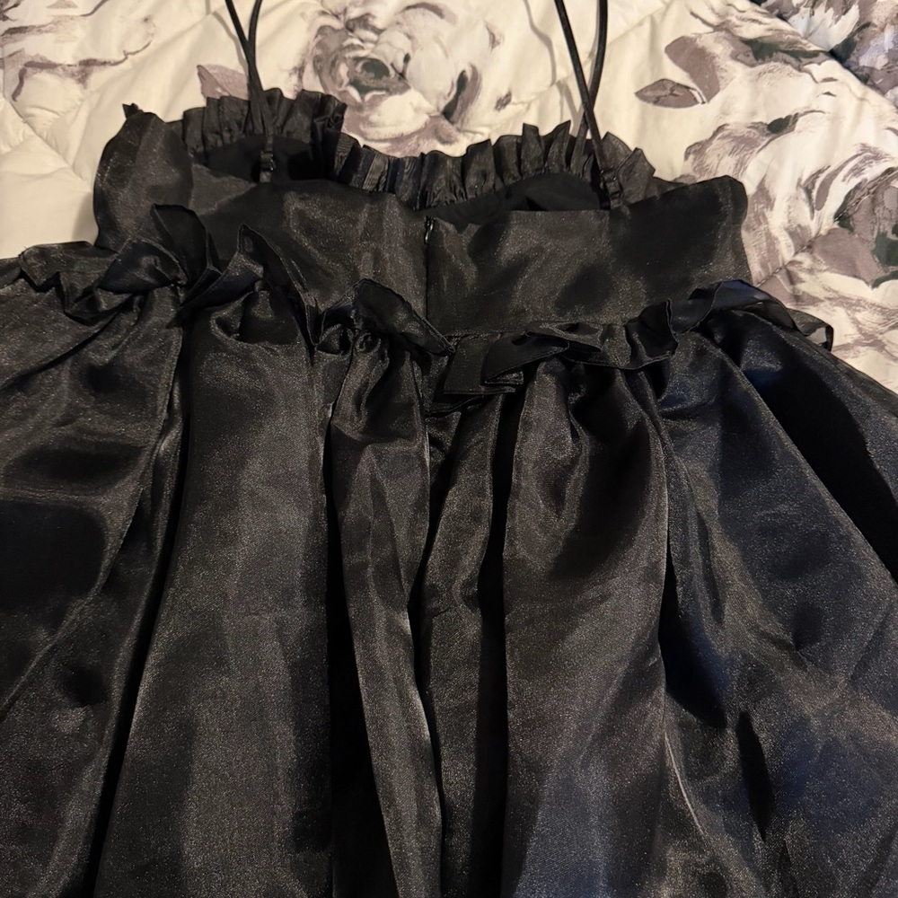 Selkie Rosebud Dress in Black - Picture 6 of 7